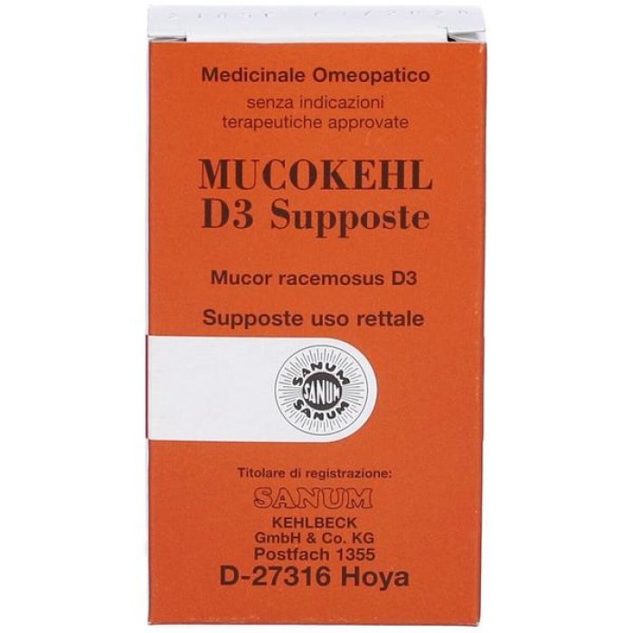 Sanum Mucokehl D3 10 Supposte – Integratore Omeopatico in Supposte Sanum Mucokehl