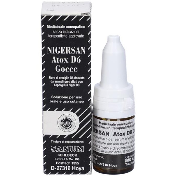 Sanum Nigersan Atox D6 Gocce Orali Rimedio Omeopatico Per L’Equilibrio Intestinale E La Flora Batterica