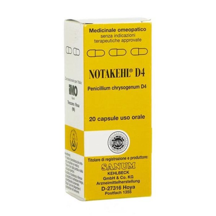 Sanum Notakehl D4 20 Capsule – Integratore Omeopatico in Capsule per Benessere e Difese Immunitarie