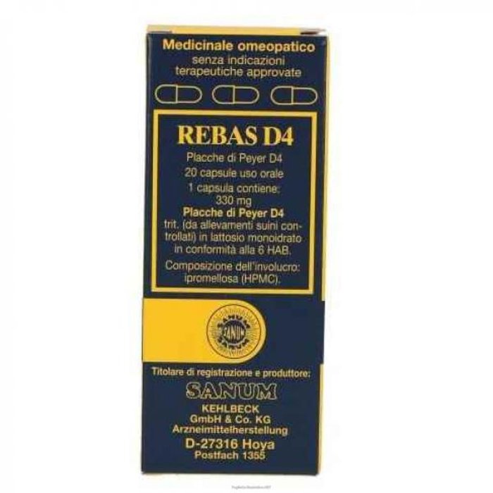 Sanum Rebas D4 integratore alimentare in capsule 20 pezzi