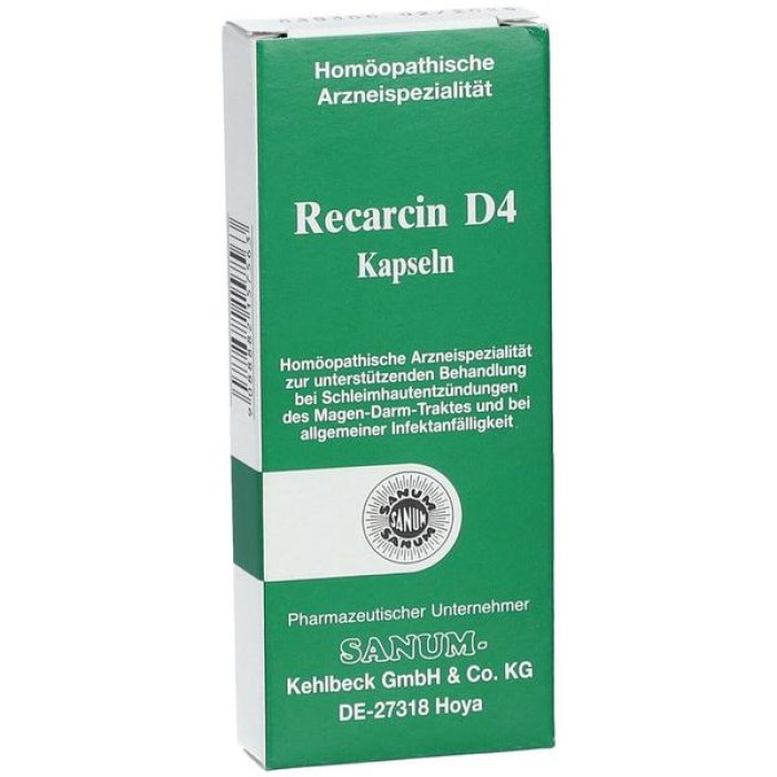 Sanum Recarcin D4 5 Capsule rimedio omeopatico per sistema immunitario e benessere intestinale