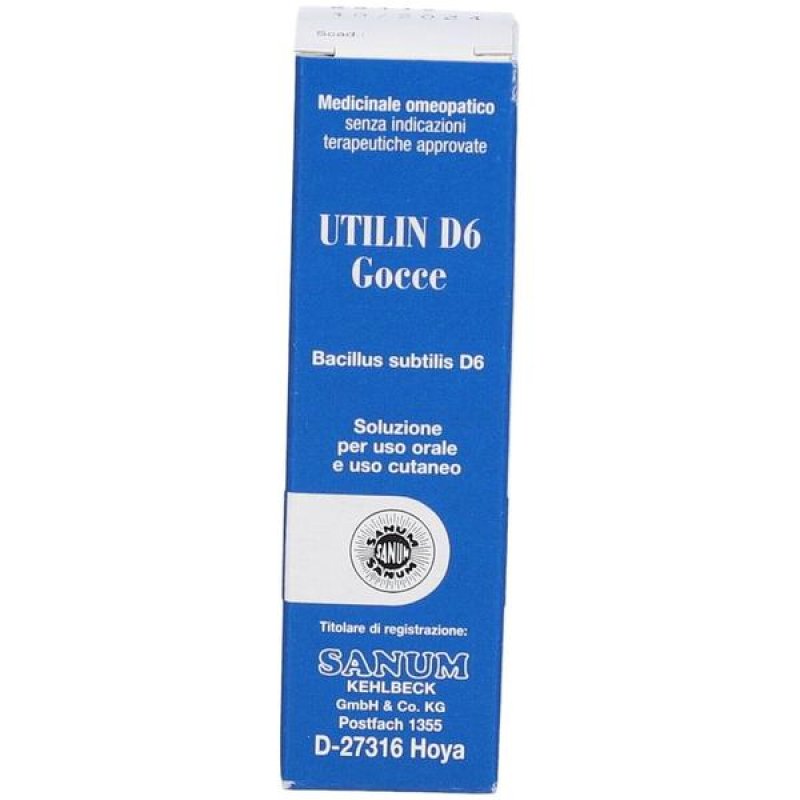 Sanum Utilin D6 Lin 5 Millilitri Gocce Orali Preparato Omeopatico