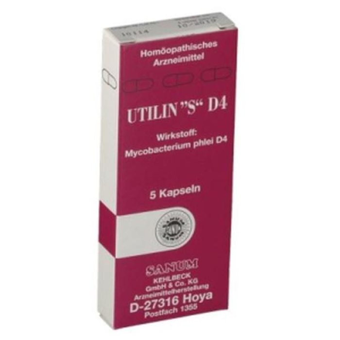 Sanum Utilin S D4 Integratore Microbiologico 5 Capsule per le Difese Immunitarie