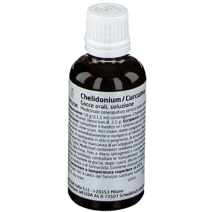 Weleda Chelidonium Curcuma Gocce Orali Soluzione Medicinale Omeopatico 50 ml