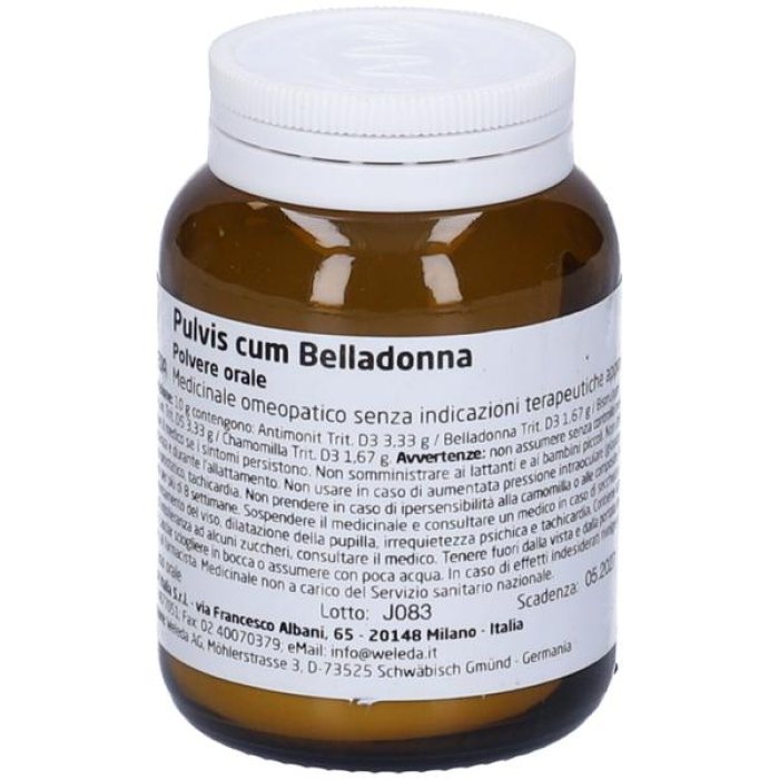 Weleda Italia Pulvis Cum Belladonna 50g Pol