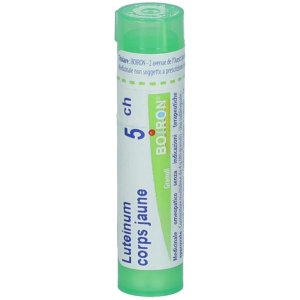 Boiron Luteinum 5 CH Granuli Omeopatici in Tubo – Rimedio Naturale per il Benessere Ormonale Femminile