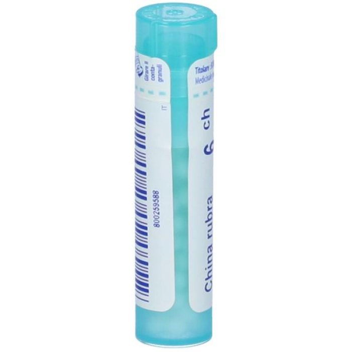 Rimedio omeopatico China Rubra tubo granuli diluizione 6 centesimale per affaticamento e convalescenza