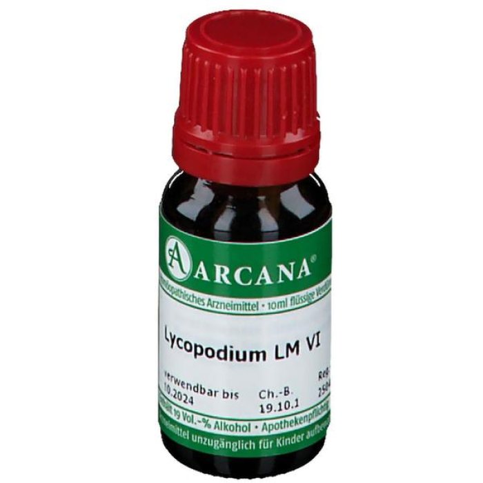 Lycopodium 6LM Gocce Orali 10 ml Arcana – Rimedio Omeopatico a Base di Licopodio per il Benessere Digestivo