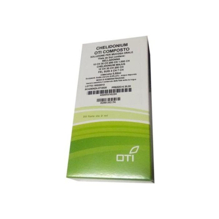 Chelidonium OTI Gocce Orali 50 ml – Integratore Omeopatico Drenante per Fegato e Vie Biliari