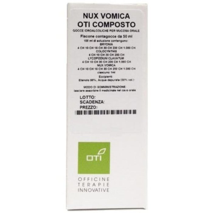 Nux Vomica OTI Gocce Orali 50 Millilitri – Rimedio Omeopatico per il Benessere Digestivo e Nervoso
