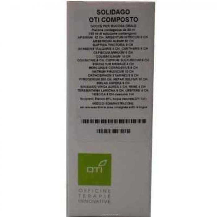 Solidago OTI Gtt Gocce Orali 50 ml Integratore Naturale Drenante e Depurativo