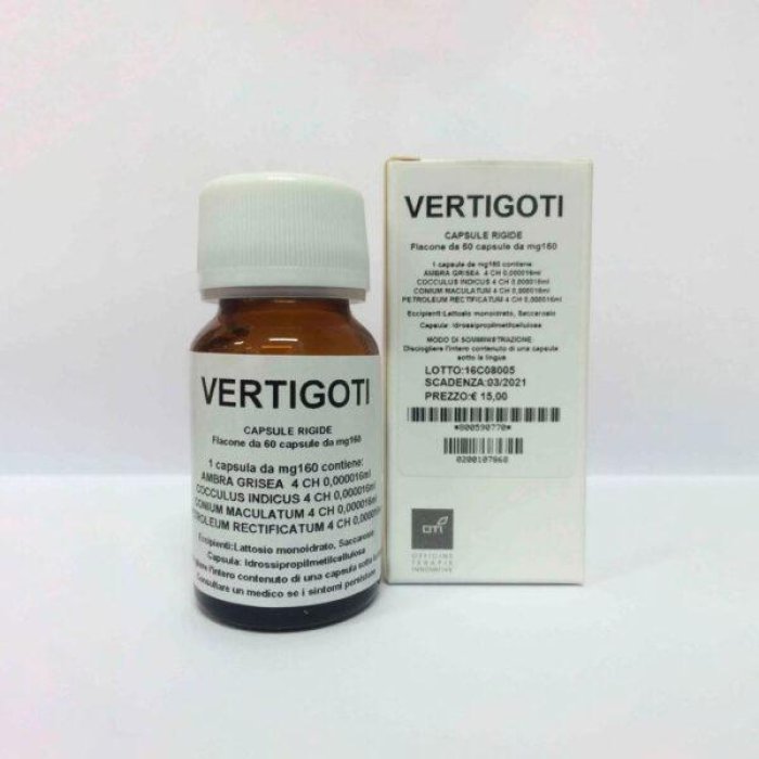 Vertigoti OTI Gocce Orali Composto 50 Millilitri – Rimedio Omeopatico per Vertigini, Nausea e Disturbi dell’Equilibrio