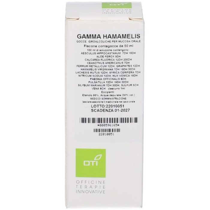 Gamma Hamamelis Gocce Oti Integratore Naturale per il Benessere della Circolazione Venosa 50 ml
