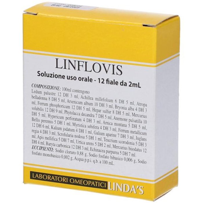 Linflovis Vis Linda Trattamento Viso in Fiale 12 Flaconi da 2 ml Idratante e Rigenerante