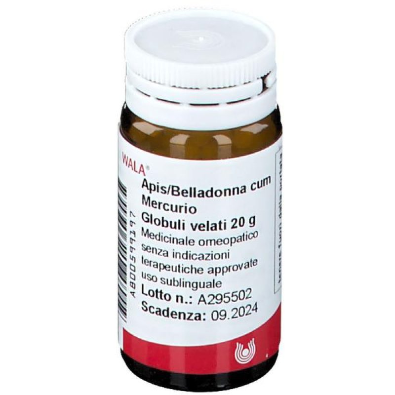 Wala Apis Belladonna Cum Mercurio Medicinale Omeopatico Globuli Velati 20g
