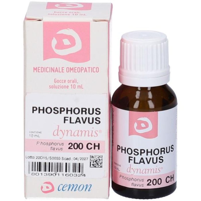 Phosphorus Flavus 200K Gocce Orali 10 ml – Rimedio Omeopatico a Base di Phosphorus per il Benessere Generale