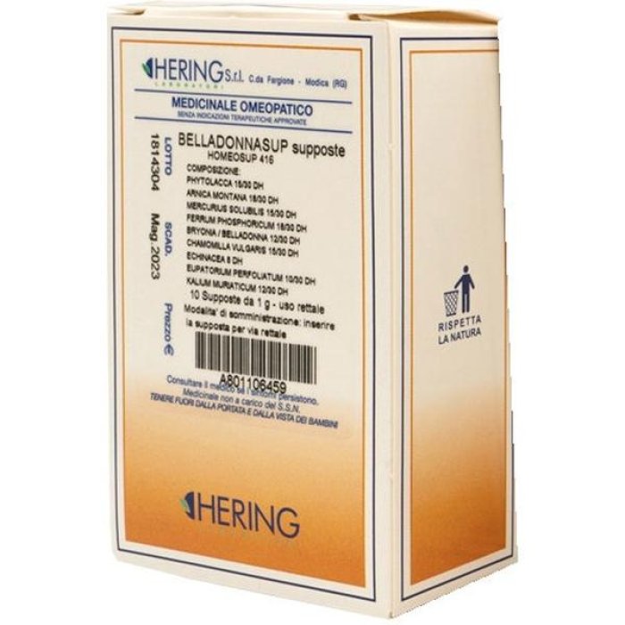 Hering Belladonna supposte 1 g 10 pezzi supp