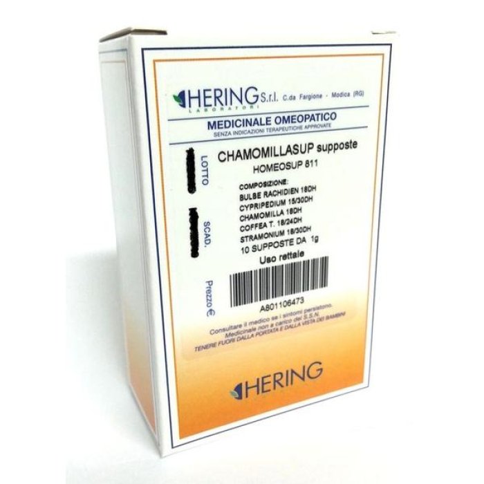 Heel Chamomilla Supposte 1 g 10 Pezzi – Rimedio Omeopatico Lenitivo per Coliche Addominali e Disturbi del Sonno nei Bambini