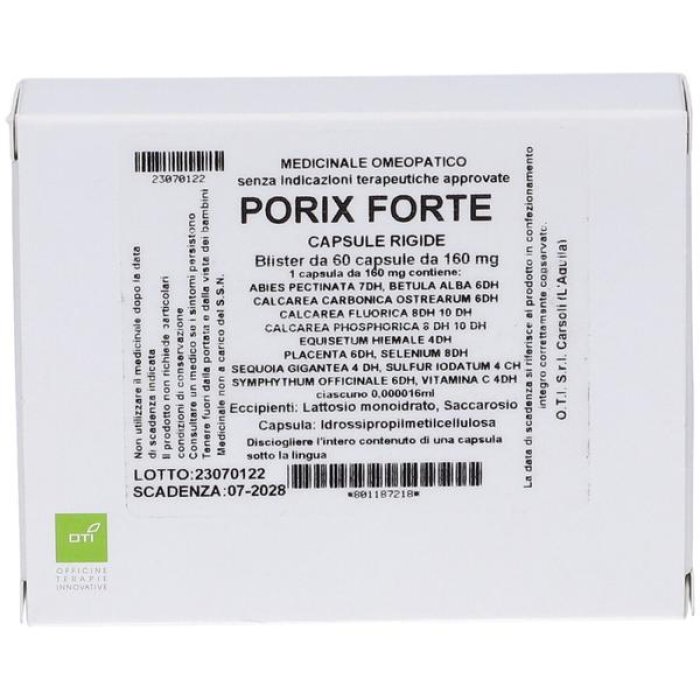 Porix FTE Integratore Alimentare 60 Capsule OTI