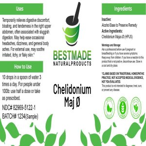 Chelidonium Majus 6 DH Granuli in Tubo – Rimedio Omeopatico per Fegato e Cistifellea – Codice 801219989