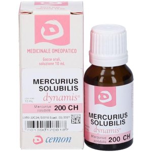 Mercurius Solubilis 200CH gocce 10 ml - rimedio omeopatico in gocce idroalcoliche