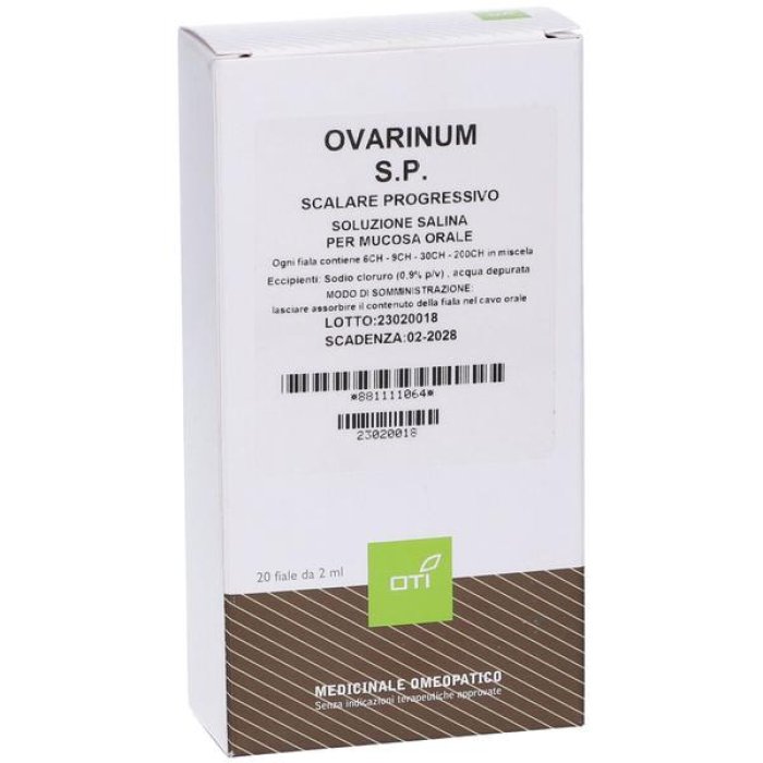 Oti Ovarinum Fiale Orali 20 Fiale da 2 ml Rimedio Omeopatico per Equilibrio Ormonale e Benessere Femminile