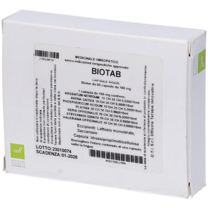 Biotab OTI Integratore Alimentare 60 Capsule | Supporto per il Benessere dell’Organismo