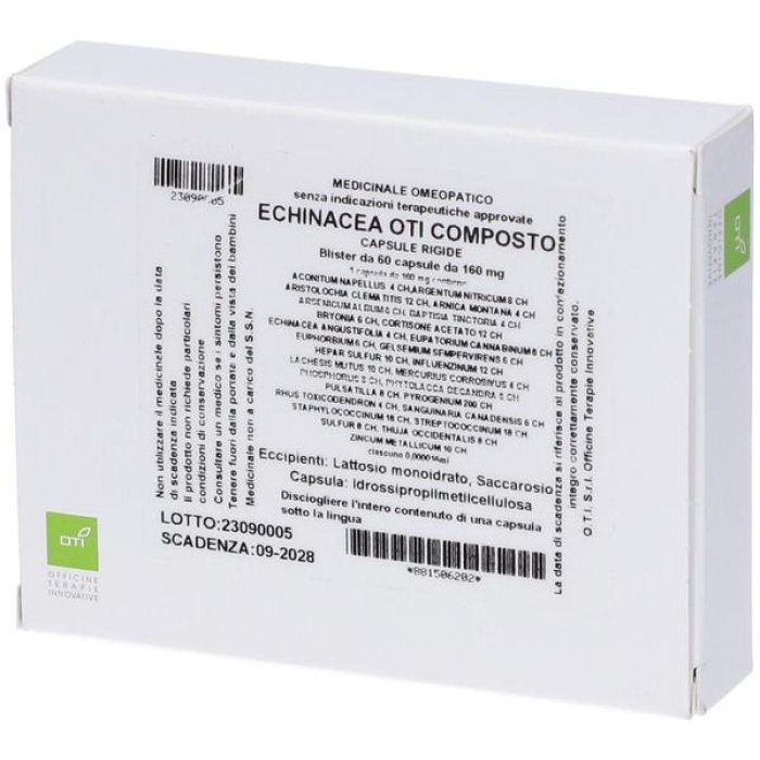 Echinacea OTI Integratore Alimentare per Difese Immunitarie 60 Capsule Cps