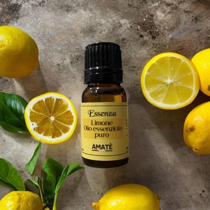 Eos Natura Limone scorza olio essenziale 12 ml - olio essenziale di limone da scorza per diffusori e massaggi