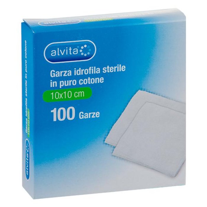 Garza Idrofila Sterile 10 x 15 Centimetri 12 Strati 8 Fili 1 Chilogrammo Meds per Medicazione e Disinfezione delle Ferite