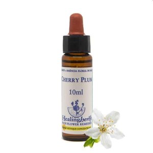 Cherry Plum Fiore di Bach Essenza Naturale in Gocce 10 Millilitri Rimedio Emozionale Ingl Herb per Controllo e Calma