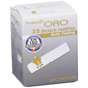 Euroflash Strisce Reattive per Misurazione della Glicemia, Confezione da 25 Strisce