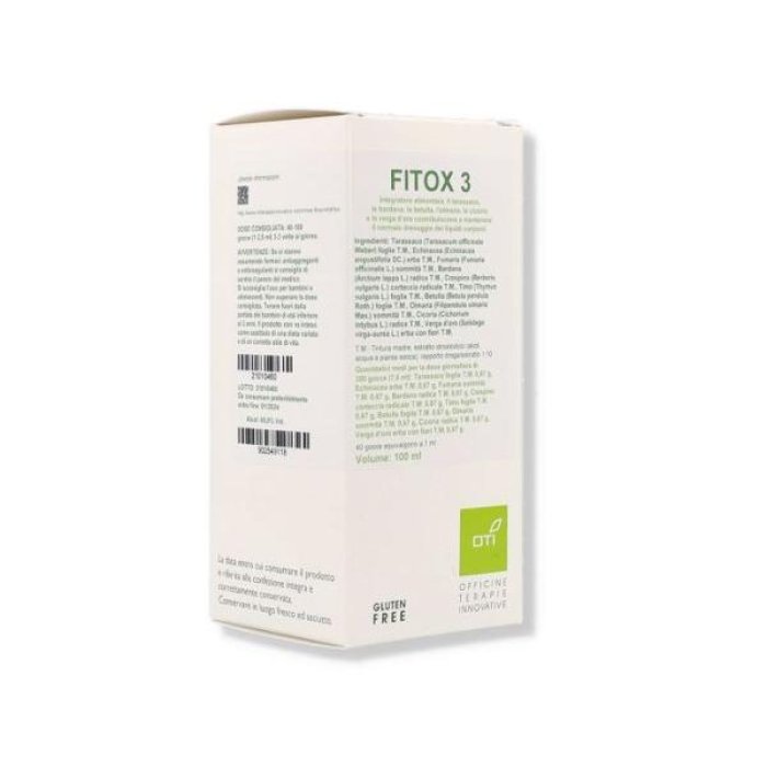 Fitox OTI Gocce Orali 100 Millilitri Integratore Depurativo e Drenante