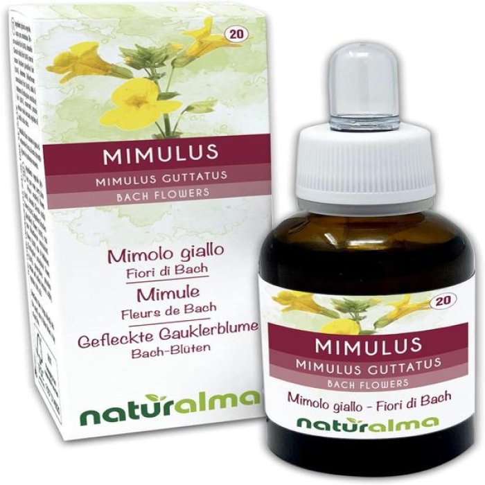 Fiori di Bach Mimulus Oti Gocce 30 ml - Rimedio Floreale per Paura e Ansia