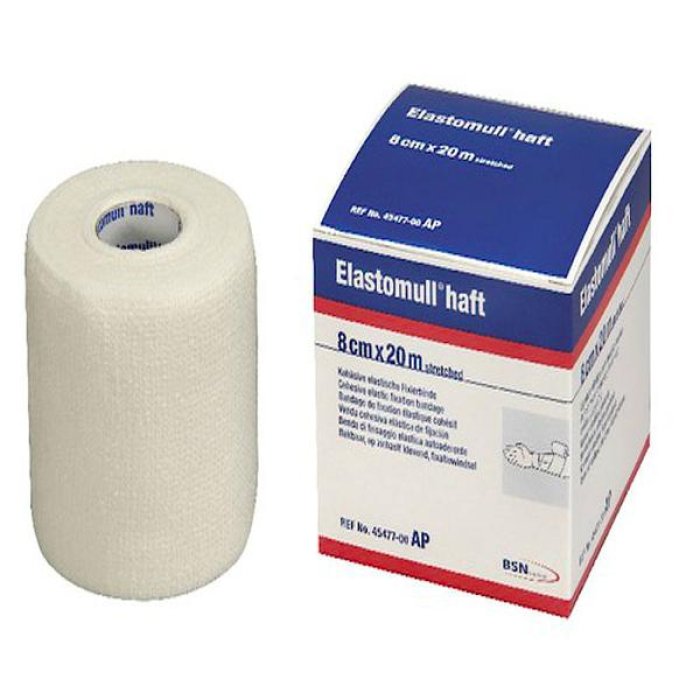 Benda Haft 6 cm x 20 m Mutua benda elastica autoadesiva per fasciature di sostegno