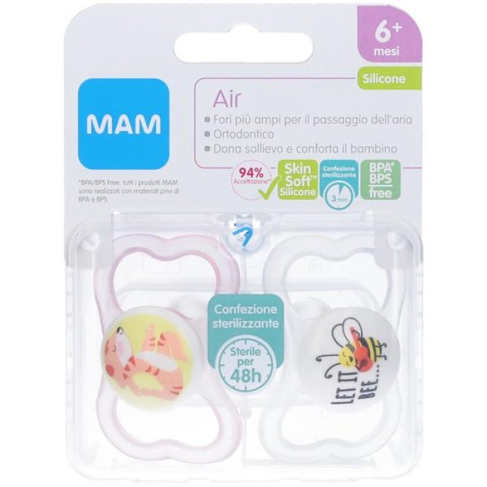 MB succhietto 7000200 GI 0-6 mesi - succhietto in silicone anatomico per neonati