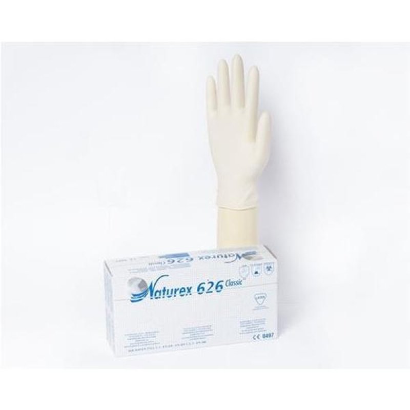 Guanti Naturex 626 Classic Taglia L – Guanti protettivi in lattice monouso per uso professionale