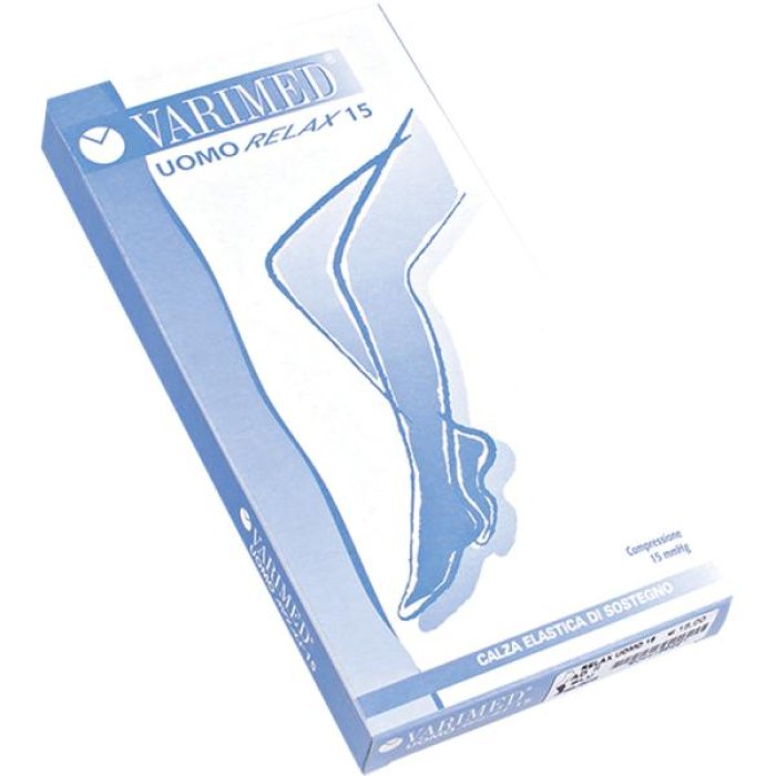 Varimed Relax 15 Calze Autoreggenti Areg a Compressione Leggera Nero Taglia 1