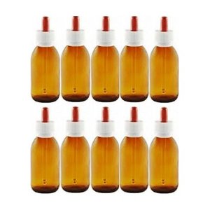 Farmalabor Flacone Vetro 100 Ml + Contagocce A Sigillo 10 Pezzi