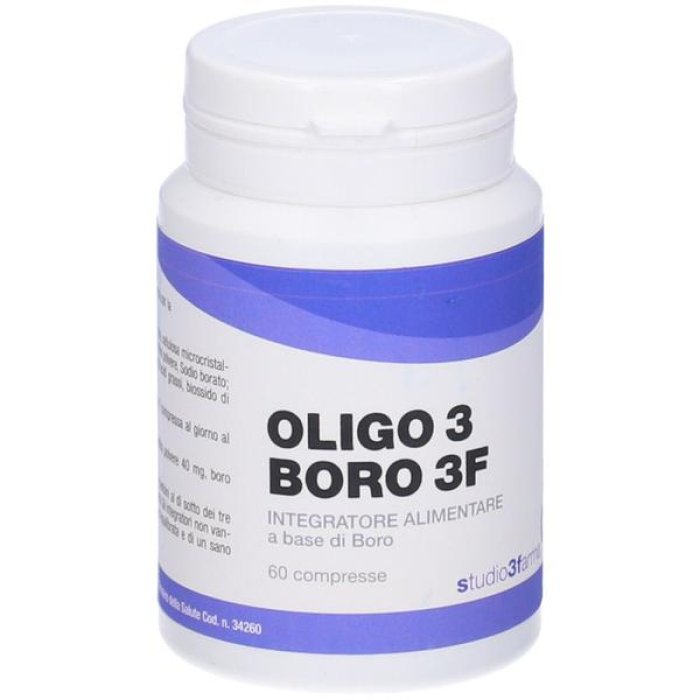 Oligo 3 Boro Integratore di Boro Oligoelemento per Salute di Ossa e Articolazioni 60 Compresse