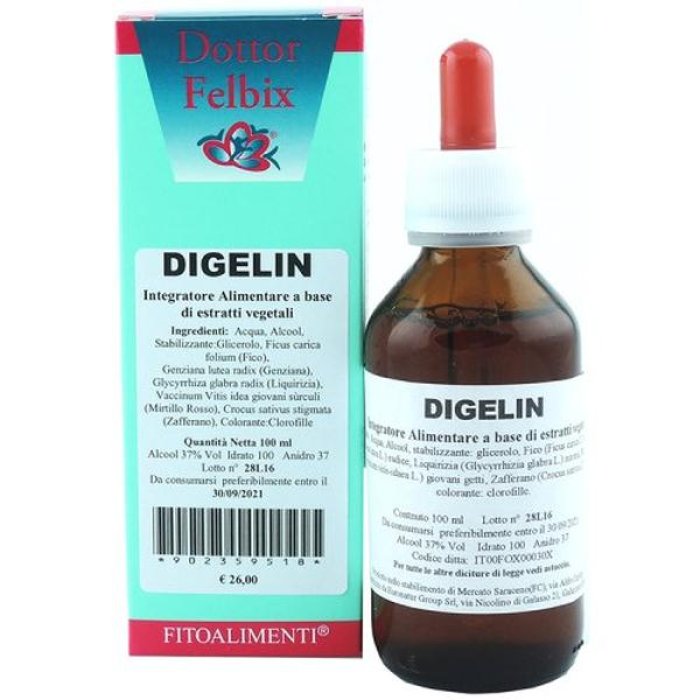 Algelin Fitoalim Gocce Orali 30 Millilitri The Original Integratore Naturale per Benessere Digestivo e Gastrointestinale