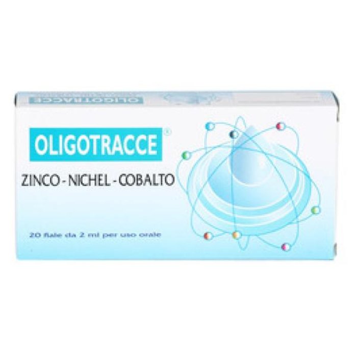 Oligotracce Zinco Nichel Cobalto Integratore in 20 Fiale da 2 Millilitri Oligoelementi per il Benessere dell’Organismo
