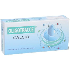 Oligotracce Calcio Integratore di Calcio in Oligoelementi, 20 Fiale da 2 Millilitri Uso Orale