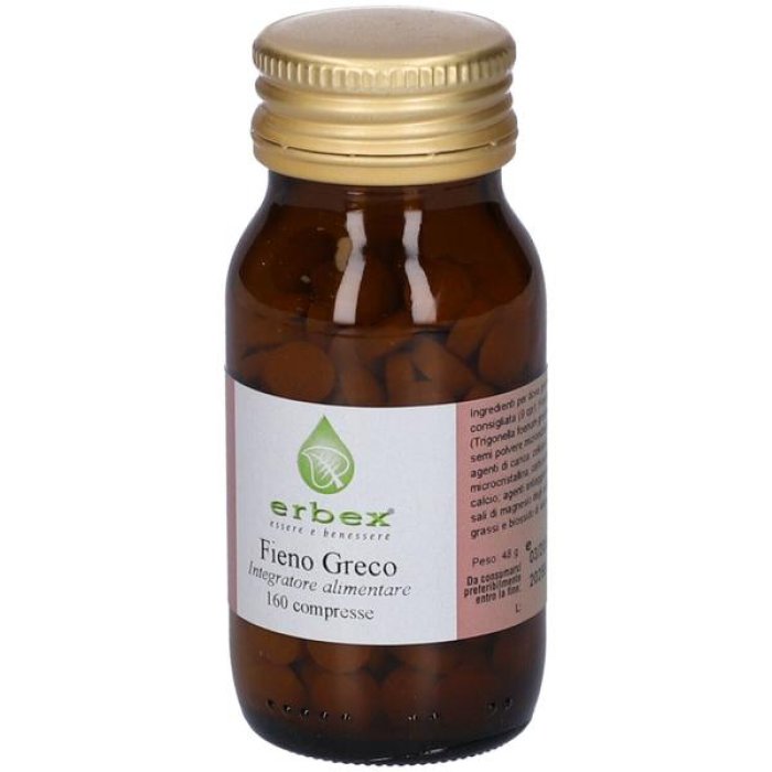 Fieno Greco Erbex 160 Compresse Integratore Naturale per Digestione, Metabolismo e Benessere Generale