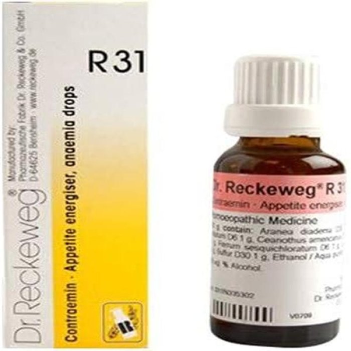 Dr.reckeweg & Co. Gmbh Reckeweg R31 Gocce 22ml