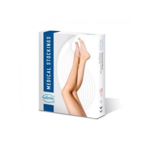 Gloriamed Soft 151 gambaletto a compressione graduata unisex, calza elastica terapeutica, taglia M L