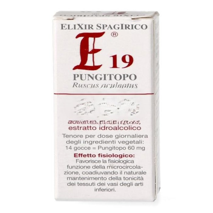 Elixir SPG E19 Pungitopo 10 ml - gocce fitoterapiche a base di pungitopo