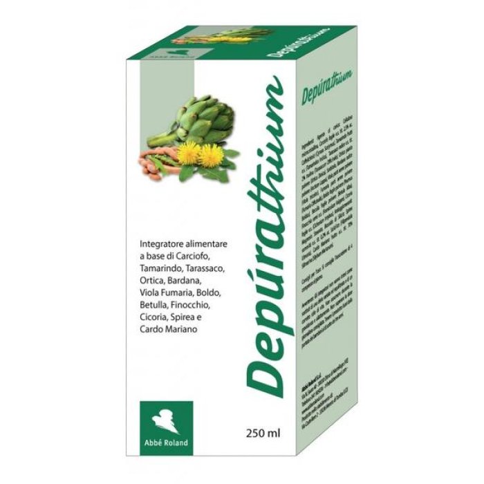 Depurathium 250 ml - integratore depurativo liquido per drenaggio e fegato