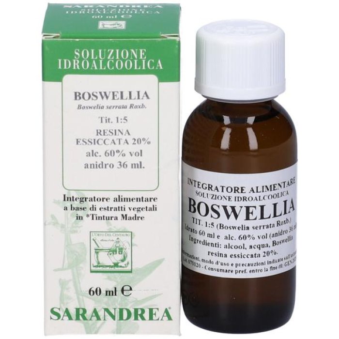 Boswellia Gocce Sarandrea 60 ml Integratore Alimentare Naturale per il Benessere delle Articolazioni e la Funzione Intestinale