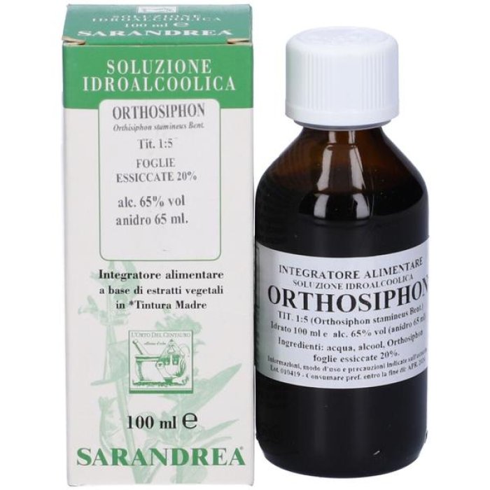 Orthosiphon Tintura Madre 100 Millilitri Integratore Drenante Naturale per Depurazione e Benessere delle Vie Urinarie